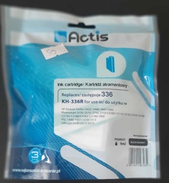 Tusz Actis KH-336R (HP 336 C9362A)  9ml czarny