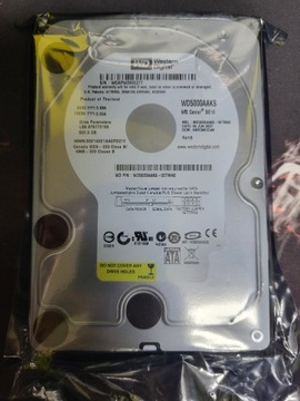 WD CAVIAR 500GB SE16 SATA II 3.5'' - WD5000AAKS - FABRYCZNIE NOWY Folia