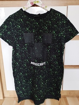 Minecraft czarna koszulka t-shirt Rozmiar 164