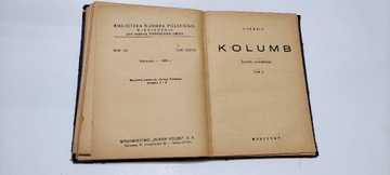 Książka z 1939r. Kolumb