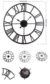 Dekoracyjny zegar AIKENR - 50cm !! DUZY