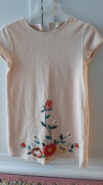 Sukienka z haftem kwiatowym Zara 164
