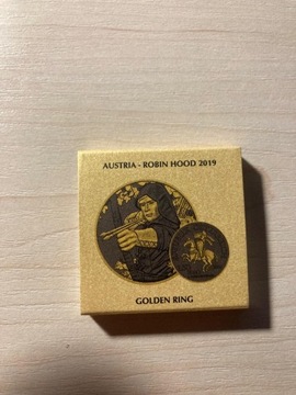 Austria 1,5 Euro 1 Oz ROBIN HOOD 2019 GOLDEN RING