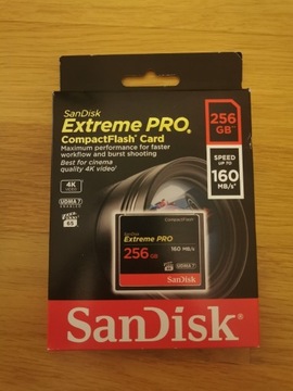 SanDisk Extreme PRO CompactFlash 256GB UDMA 7