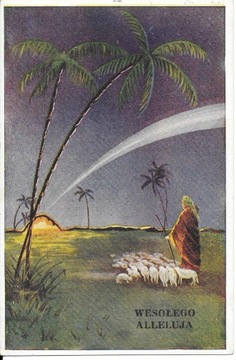 KARTKA WESOŁEGO ALLELUJA WIELKANOC Z 1939 r