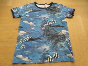 Mads&Mette 122 128 t-shirt ocean ryby rekin