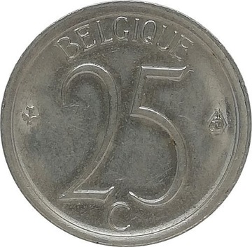 Belgia 25 centimes 1970, KM#153.2