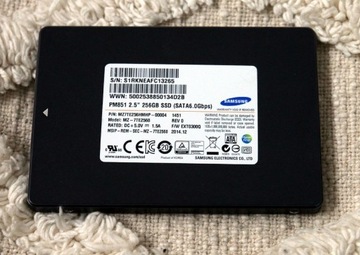 3 x Dysk SSD Samsung 2,5'' 256Gb PM851 SATA6.0Gbps