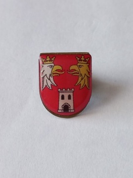 Herb powiat Myszkowski przypinka pin odznaka