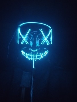 Maska świecąca na twarz ledowa 