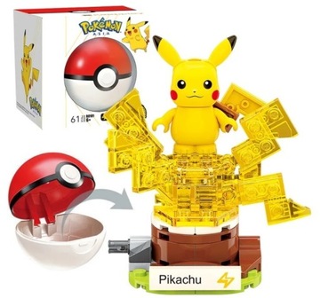 Pokemon Pikachu minifigurka z klocków