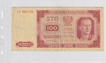 100zł 1 lipca 1948r. Ser. IF