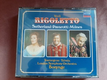 Verdi Rigoletto Bonynge 2 CD box