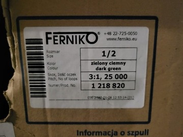 Spirala Zip-Wire FERNIKO 1/2", 3:1, 25000, Zielony