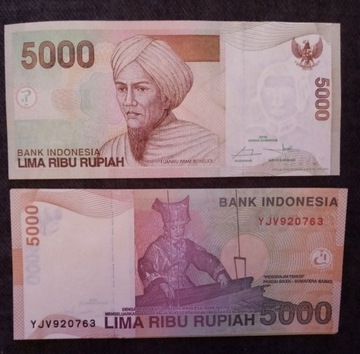 INDONEZJA 5000 RUPIAH 2016 UNC