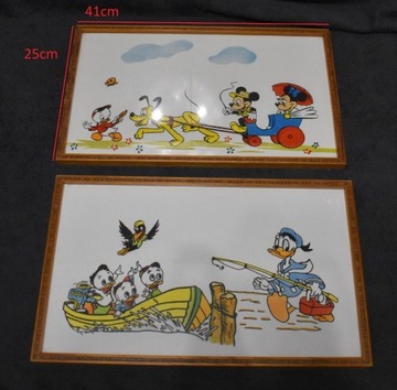 Stare obrazy ścienne Donald,Mickey mouse