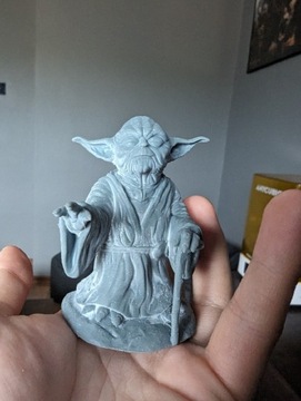 Figurka Yoda Star Wars 7cm wydrukowana szara żywica do pomalowania