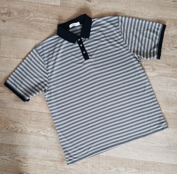 Koszulka polo polówka Calvin Klein Golf w paski XL