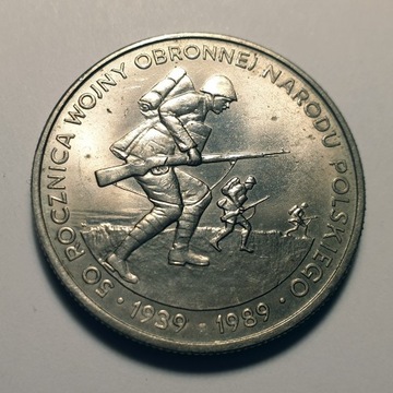 Polska - Moneta 500 zł 1989 - 50 Rocznica Wojny