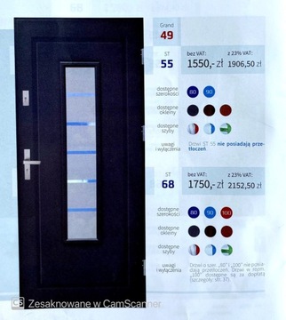 Drzwi wejściowe antywłamaniowe GRAND 49