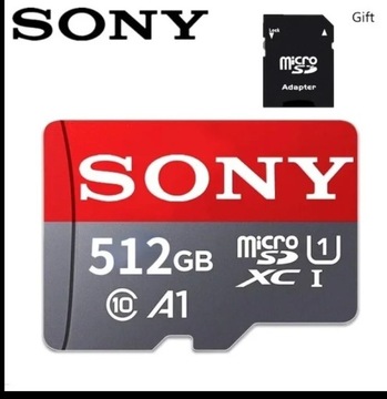Karta pamięci SONY MicroSD 512 GB Klasa 10 + Adapter +GRATIS
