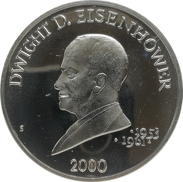 Liberia 5 dollars 2000, KM#942