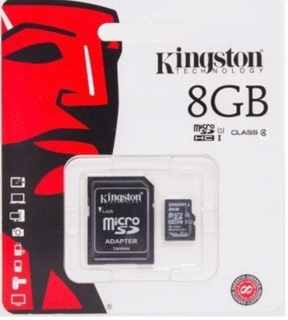 Karta pamięci microSD (SDHC) KINGSTON 8GB CLASS 4 