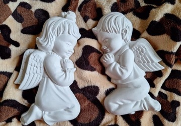 Aniołki z gipsu podziękowania - chrzest, komunia