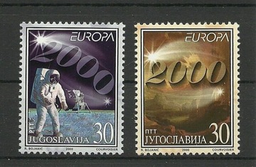 Jugosławia 2000 - EUROPA CEPT, kosmos, Mi 2975-76 
