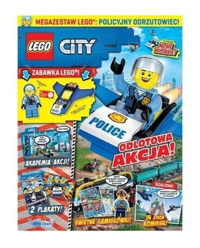 Magazyn Czasopismo LEGO City- 07/2023 - Policyjny Odrzutowiec
