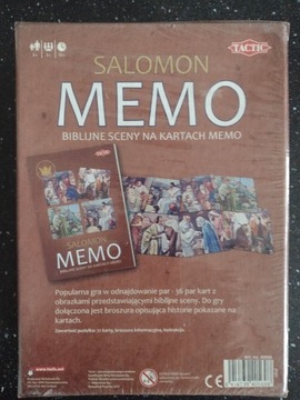 Salomon Memo. Biblijne sceny na kartach memo.