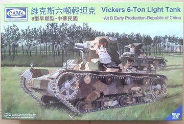 VICKERS 6 - ton Light Tank skala 1/35 CAMS
