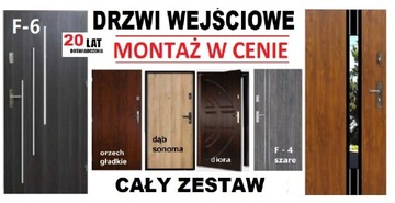 Drzwi zewnętrzne do mieszkania Z MONTAŻEM