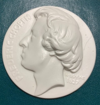 Plakieta Fryderyk Chopin średnica 9 cm 