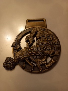 Medal pamiątkowy 33 Maraton Warszawski 25.09.2011
