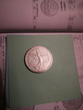 Moneta nike z 1930 ze znakiem mennicy 