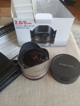 Samyang 8 f2.8 fisheye nowy mocowanie Samsung nx 