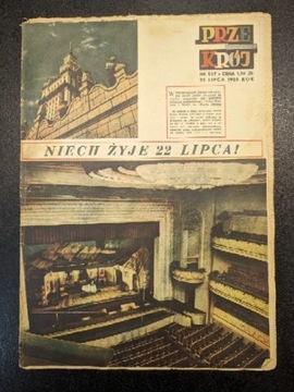 Przekrój Lipiec 1955 Pałac Kultury Teatr Wojska Polskiego Indie Huta Zgoda 