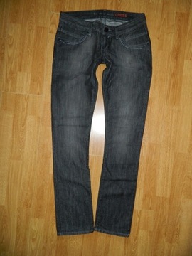 CROSS Isidora czarne spodnie jeansowe roz W29L34