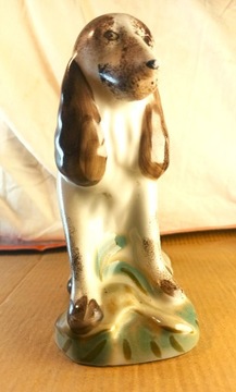 SPANIEL PIES figurka porcelan sygn POŁONNE UKRAINA