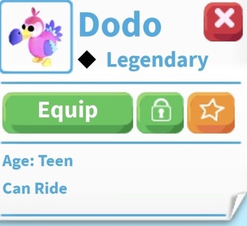 adopt me pet dodo R