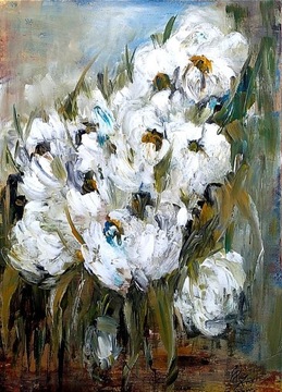 Obraz na płótnie "Kwiaty" 70x50 cm