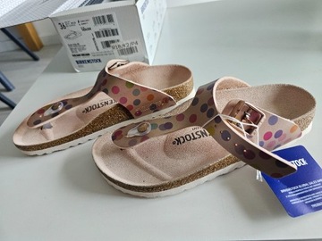 Sandały japonki klapki Birkenstock Gizeh Kids BS 1024350, r. 36 różowe