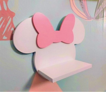 Półka Myszka Miki Różowa do pokoju dziecięcego 
