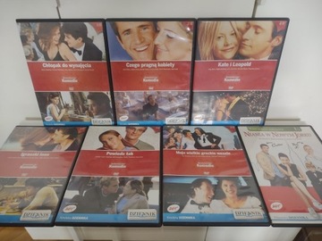 Pakiet 7 DVD kolekcja filmów romantyczne komedie 