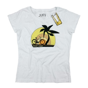 Beach cruiser - t-shirt, koszulka z rowerem
