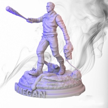 Figurka druk 3D żywica " The walking dead Negan "- 120 mm