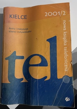 Książka telefoniczna 2001 rok Kielce