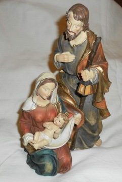Figura Św. Rodzina Bożonarodzeniowa- 26 cm wysoka.