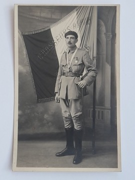 Stare zdjęcie żołnierz Francja piechota górska